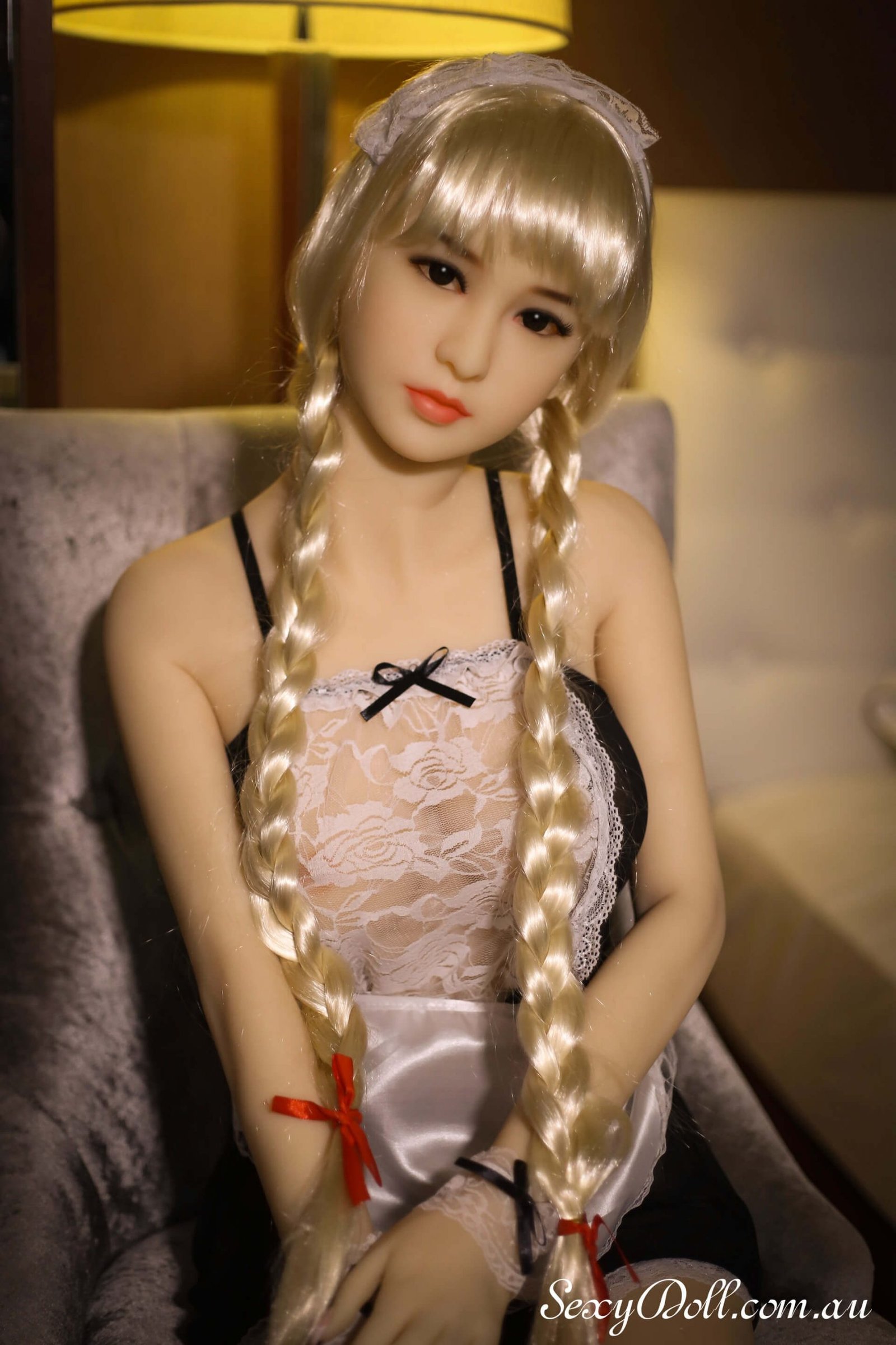 Beautiful Blonde Servant Girl Lifelike Sex Doll Zoe (19)